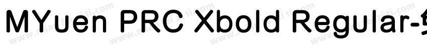 MYuen PRC Xbold Regular字体转换